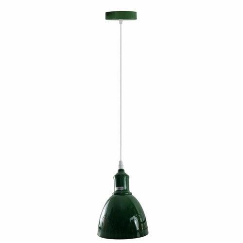 Industrial Vintage Retro adjustable Ceiling Green Pendant Light with