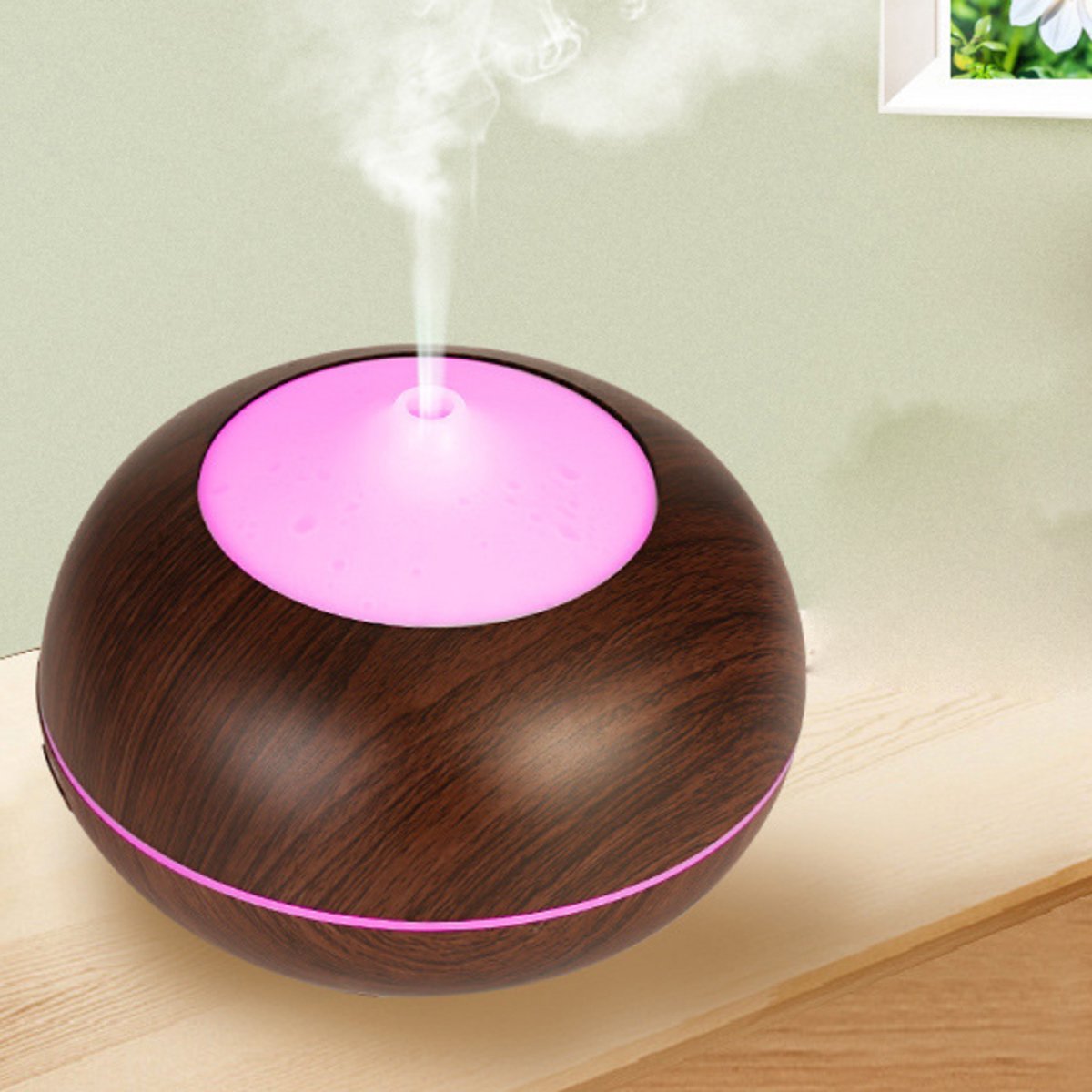 The1stAmerican™ Mistyrious Essential Oil Humidifier Natural Oak Design With Easy