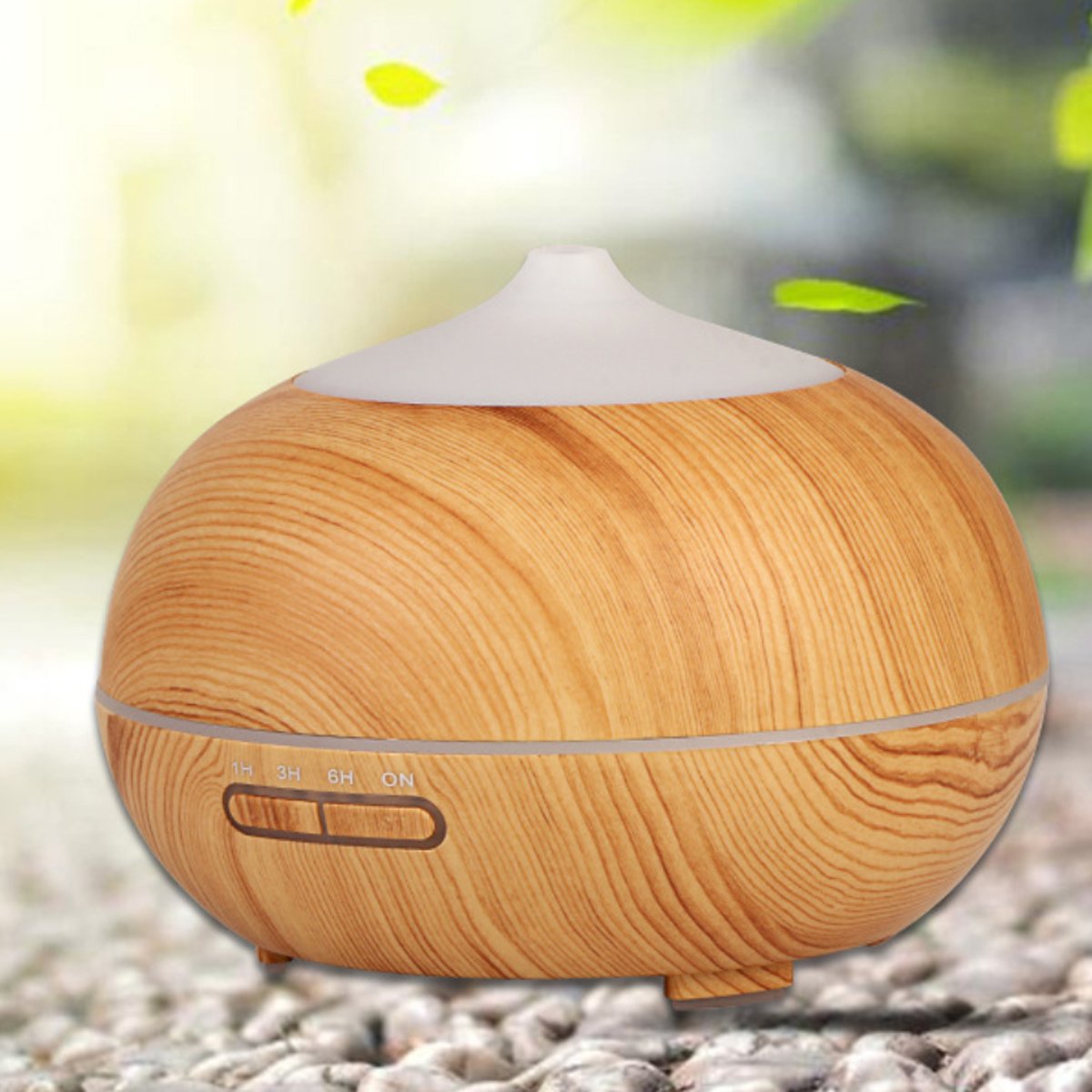 The1stAmerican™ Mistyrious Essential Oil Humidifier Natural Oak Design With Easy