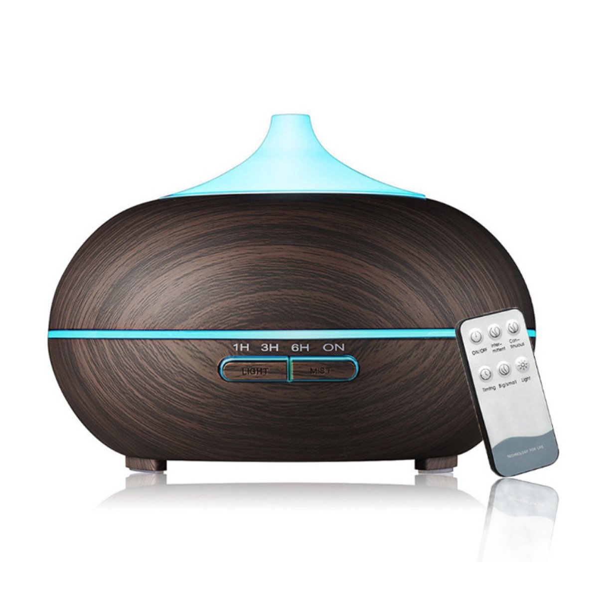 The1stAmerican™ Mistyrious Essential Oil Humidifier Natural Oak Design With Easy