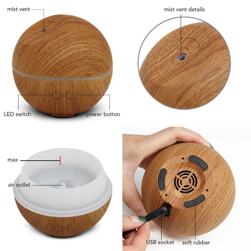 The1stAmerican™ Wooden Design Cool Mist Humidifier