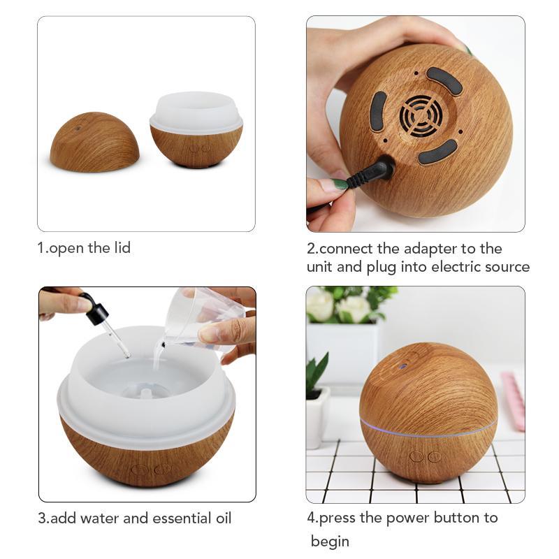 The1stAmerican™ Wooden Design Cool Mist Humidifier