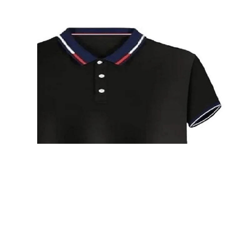 The1stAmerican™ Men's new Polo shirt T-shirt summer men's short-sleeved intercolored lapel