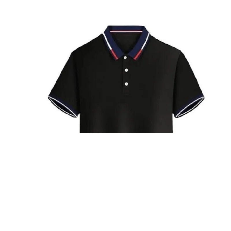 The1stAmerican™ Men's new Polo shirt T-shirt summer men's short-sleeved intercolored lapel