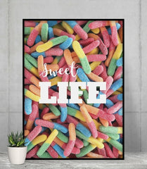 Sweet Life Gummy Candy Poster