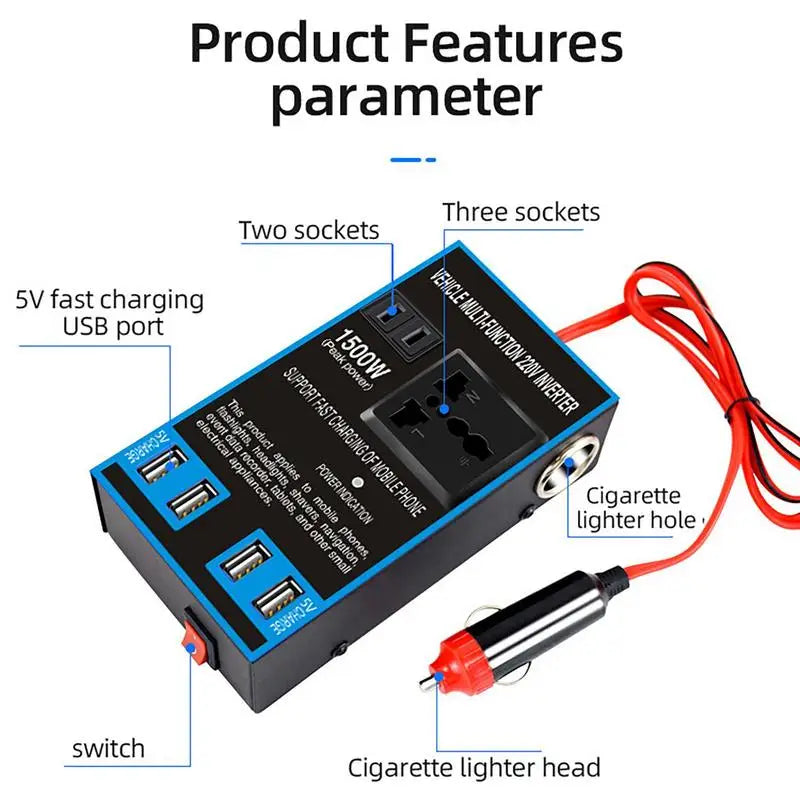 The1stAmerican™ Car Power Inverter